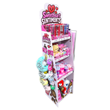 Valentines Day Glass Plush and Gift Assortment Floor Display - 56 Pieces Per Retail Ready Display Kit 88616 NOVELTY INC