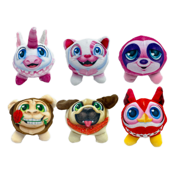 Valentines Day Glass Plush and Gift Assortment Floor Display - 56 Pieces Per Retail Ready Display Kit 88616 NOVELTY INC