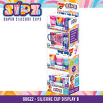 Sipz Silicone Cup Assortment Floor Display - 38 Pieces Per Retail Ready Display Kit 88622 NOVELTY INC