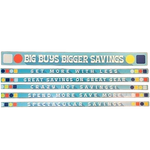 Merchandising Fixture - 4 Merchandising Sign Set 7 Signs 975140 NOVELTY INC