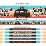 Merchandising Fixture - 3' Merchandising 7 Sign Set 977440 NOVELTY INC