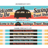 Merchandising Fixture - 3' Merchandising 7 Sign Set 977440 NOVELTY INC