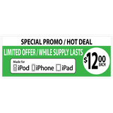 Merchandising Fixture - Lightning Charging Cable Sign ONLY 77860 NOVELTY INC