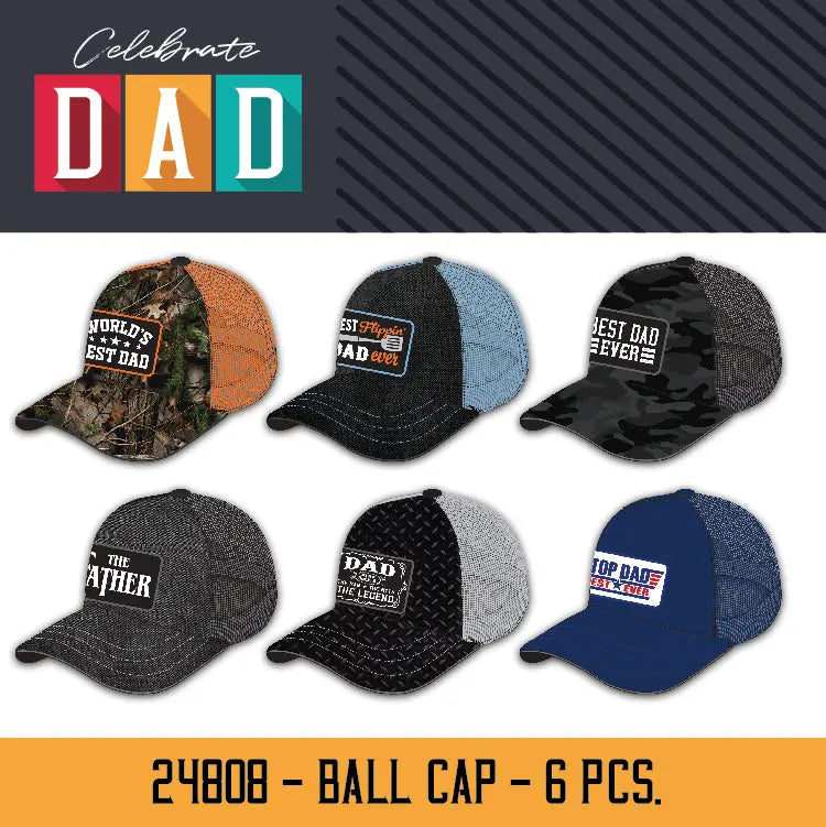 Father's Day Trucker Hat - 6 Pieces Per Pack 24808B KIPP BROTHERS