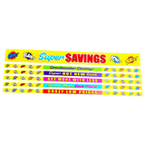 Merchandising Fixture - 4' Merchandising 6 Sign Set 978950 NOVELTY INC