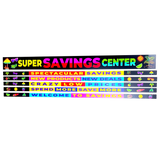 Merchandising Fixture - 4' Merchandising 6 Sign Set 978960 NOVELTY INC