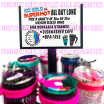 Merchandising Fixture - Cup Spinner Header Sign ONLY 979140 NOVELTY INC