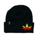 Hemp Leaf Knit Pocket Beanie - Select Your Style - 1 Per Pack ALL STUFF 420