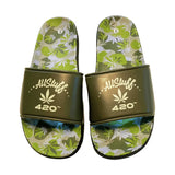 Himpy Slides - Mens Jack Herer Desert Sand Sandal - 1 Pair Per Pack ALL STUFF 420