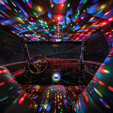 Luz Ambiental USB Doble Bola de Discoteca - 6 Unidades por Expositor Listo para Venta 25344