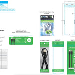 Charging Cable Flat USB to USB-C 3FT - 20 Pieces Per Pack 24463 NOVELTY INC