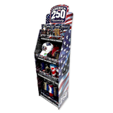 Expositor de suelo USA Patriótico 250 - 58 Piezas por kit de exposición listo para la venta al por menor 88627