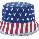 USA Bucket and Boonie Patriotic Hat Assortment Floor Display - 18 Pieces Per Retail Ready Display 88536