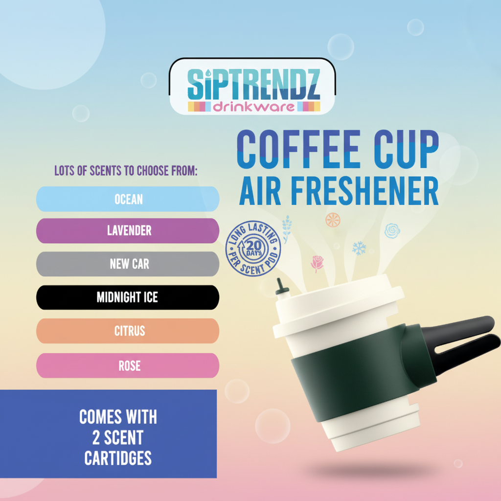 Clean Aromatic Coffee Cup Air Freshener Design