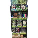 Curated Smokezilla Top Sellers Assorted Smoking Accessories Floor Display 88661 SMOKEZILLA