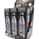 18 oz Stainless-Steel Flask and Safe - 6 Pieces Per Retail Ready Display 22931 ROUGHNECK
