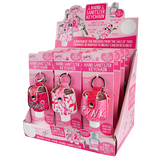 Breast Cancer Awareness Pink Hand Sanitizer Key Chain - 12 Pieces Per Retail Ready Display 20369