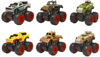 Friction Toy Car Monster Truck Road Warrior Assortment - 8 Pieces Per Retail Ready Display 20475 KIPP BROTHERS