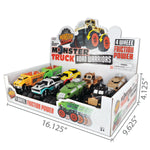 Friction Toy Car Monster Truck Road Warrior Assortment - 8 Pieces Per Retail Ready Display 20475 KIPP BROTHERS