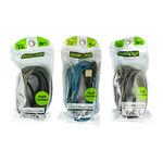 Charging Cable Elite Cloth USB to Lightning 9FT 2.4 Amp - 3 Pieces Per Pack 21156 GADGET GEAR