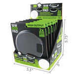 Wireless Charging Pad with Power Cable - 6 Pieces Per Retail Ready Display 21784 GADGET GEAR