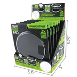 Wireless Charging Pad with Power Cable - 6 Pieces Per Retail Ready Display 21784 GADGET GEAR