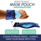 Wristband Mask Pouch - 12 Pieces Per Retail Ready Display 21964