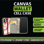 Canvas Cell Phone Wallet Iphone 11 - 6 Pieces Per Retail Ready Display 22122 GADGET GEAR