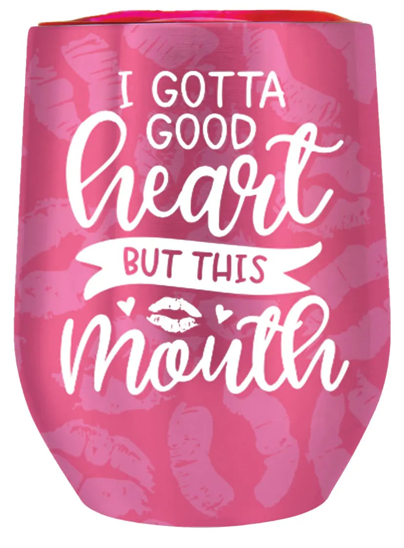 12 oz Insulated Stainless-Steel Wine Cup - 6 Pieces Per Retail Ready Display 22266 ROUGHNECK