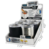12 oz Insulated Stainless-Steel High Ball Cup - 6 Pieces Per Retail Ready Display 22267 ROUGHNECK