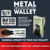 Metal RFID Blocking Ultra-Thin Wallet - 6 Pieces Per Pack 22282AZ