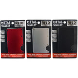 Metal RFID Blocking Ultra-Thin Wallet - 6 Pieces Per Pack 22282AZ