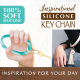 Silicone Ring Keychain Wristlet - 6 Pieces Per Retail Ready Display 22526 NOVELTY INC