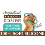 Silicone Ring Keychain Wristlet - 6 Pieces Per Retail Ready Display 22526 NOVELTY INC