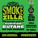 300ML Bulk Smokezilla Butane Refill - 6 Pieces Per Retail Ready Display 22633