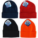 Cuffed Knit Hat Beanie in Assorted Colors - 18 Pieces Per Retail Ready Display 22693