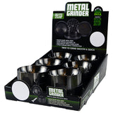 Metal 4 Piece Grinder with Concave Lid 63Mm - 6 Pieces Per Retail Ready Display 22705