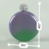 5 oz Stainless-Steel Round Flask with Sparkle Lid - 6 Pieces Per Retail Ready Display 22772 ROUGHNECK