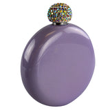 5 oz Stainless-Steel Round Flask with Sparkle Lid - 6 Pieces Per Retail Ready Display 22772 ROUGHNECK