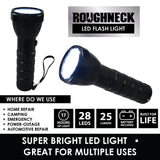 LED Flashlight with Strap - 6 Pieces Per Retail Ready Display 22804