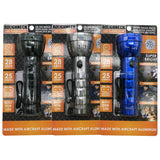 LED Flashlight with Strap - 6 Pieces Per Retail Ready Display 22804