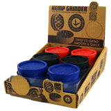 Hemp Resin 2 Piece Grinder With Magnetic Closure - 12 Pieces Per Retail Ready Display 22806