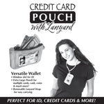 Credit Card Pouch with Lanyard - 6 Pieces Per Retail Ready Display 22835 NOVELTY INC