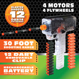 Rapid Fire Soft Dart Gun with Darts - 6 Pieces Per Retail Ready Display 22863 KIPP BROTHERS