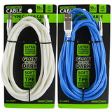 Charging Cable Glow in The Dark Assortment 10FT 2.4 Amp - 6 Pieces Per Retail Ready Display 88295 GADGET GEAR