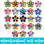 Fidget Pop Spinner Toy - 24 Pieces Per Retail Ready Display 23035 KIPP BROTHERS