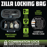 Smell Proof Small Canvas Lock Bag with Tool Organizer - 6 Pieces Per Retail Ready Display 23114