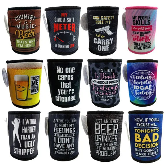 Neoprene Can & Bottle Cooler - 12 Pieces Per Retail Ready Display 23136 POLAR GEAR