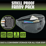 Smell Proof Fanny Pack Hip Sack with Zipper - 6 Pieces Per Retail Ready Display 23190