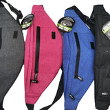 Smell Proof Fanny Pack Hip Sack with Zipper - 6 Pieces Per Retail Ready Display 23190